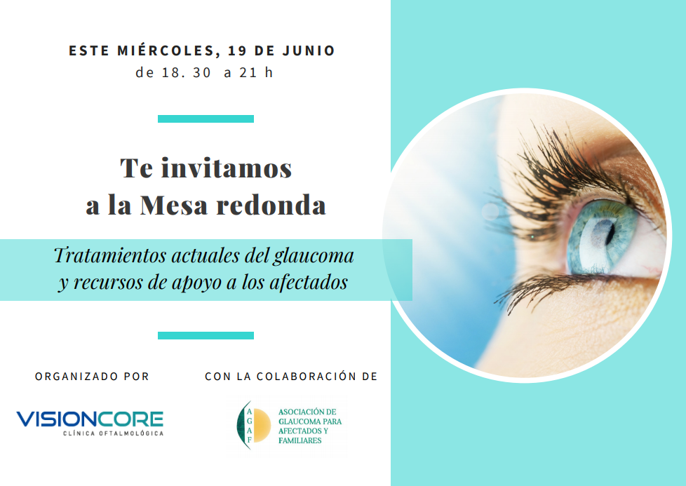 El 19 de junio te invitamos a la Mesa redonda sobre el Glaucoma_Invitación